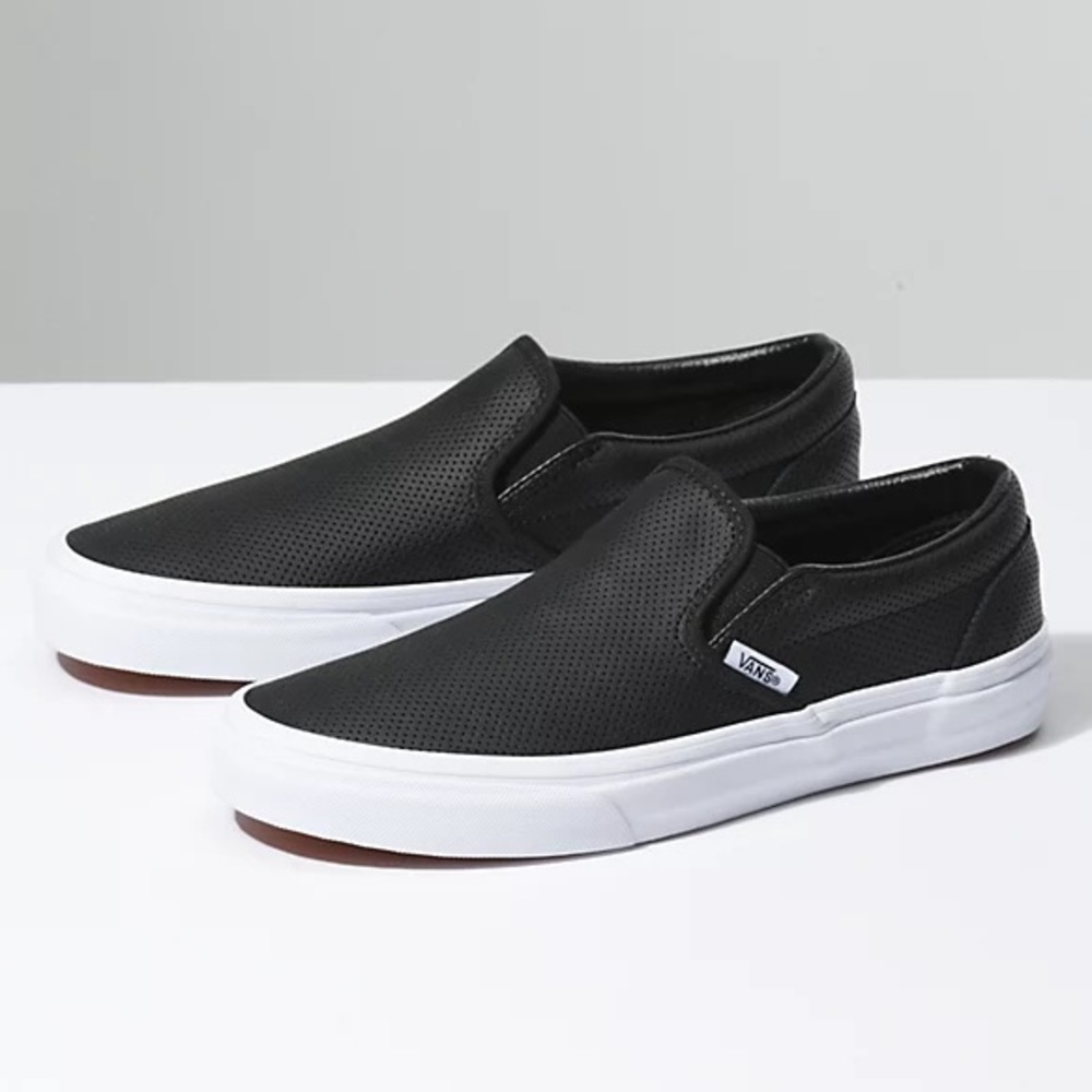 Black and White Vans Shoes